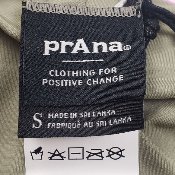 Prana Bikini Set Willow Falls Top & Gemma Bottom Sz Small Reversible Waves Print - Picture 2 of 16